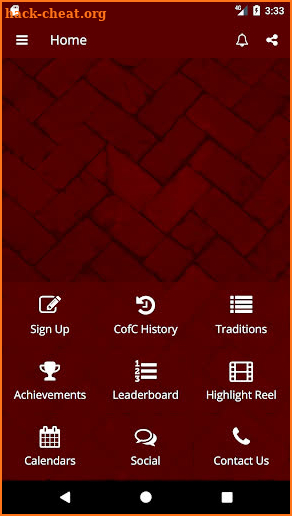 CofC Traditions screenshot