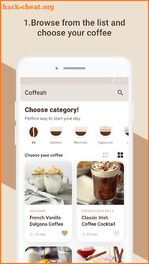 Coffeah: Coffee Recipes screenshot