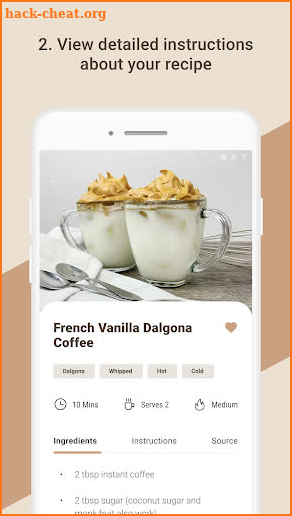 Coffeah: Coffee Recipes screenshot