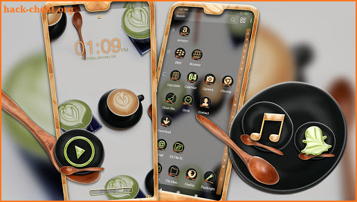 Coffee Heart Launcher Theme screenshot