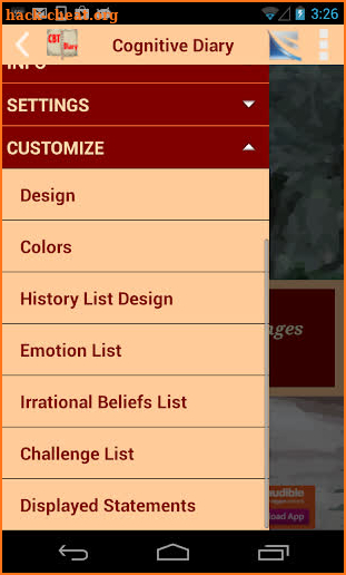 Cognitive Diary CBT Self-Help screenshot