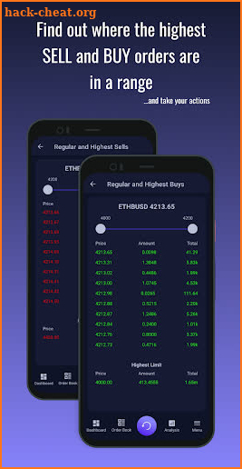 Coin Order Book screenshot