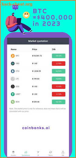 CoinBanks screenshot