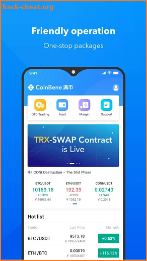 CoinBene screenshot