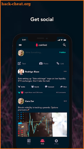 Coinfeed screenshot
