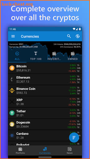 Coini - Crypto portfolio screenshot