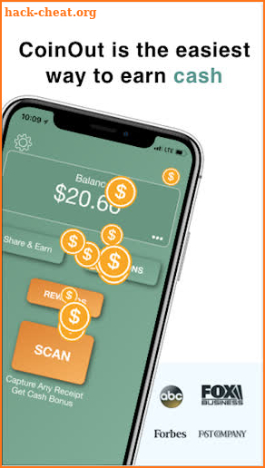 CoinOut - Cash Back Anywhere screenshot