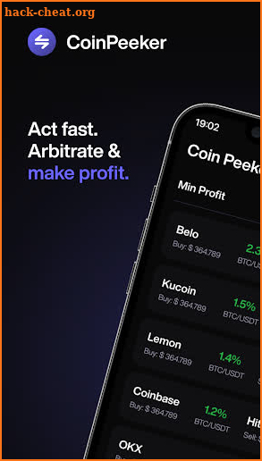 CoinPeeker - Crypto Arbitrage screenshot