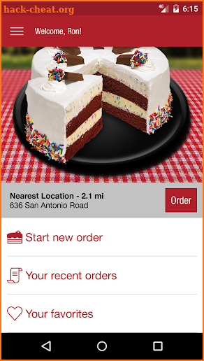 Cold Stone® Cakes Ordering screenshot