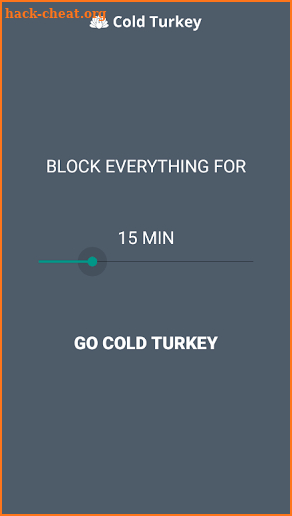 Cold Turkey screenshot