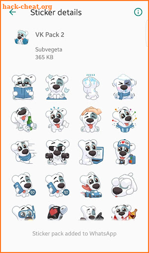 Coletânea stickers do VK Wpp screenshot