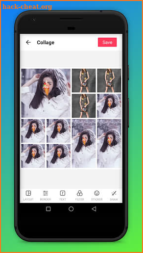 Collage Maker Photo Editor, PhotoGrid Square Blur screenshot