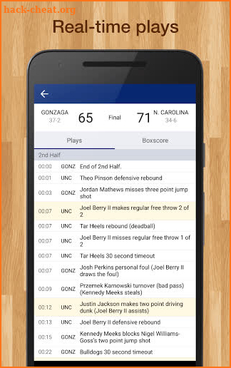 College Basketball Scores, Stats, & Schedules screenshot