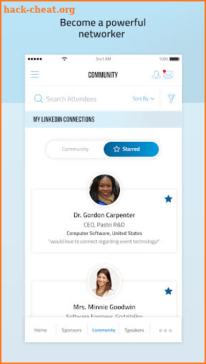 College Board Events screenshot