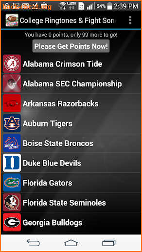College Fightsongs & Ringtones screenshot