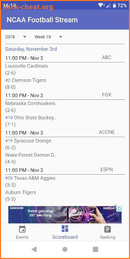 College Football Live Streaming screenshot