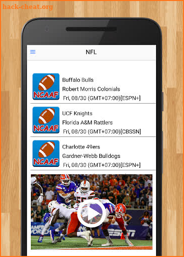 College Football : NCAAF Live Streaming screenshot