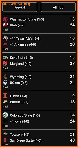 College Football Scores screenshot