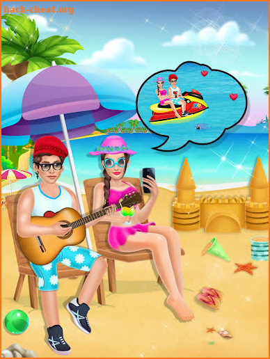 College girl date makeover - Beach dress up party screenshot