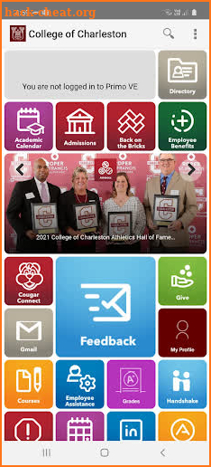 College of Charleston MyPortal screenshot