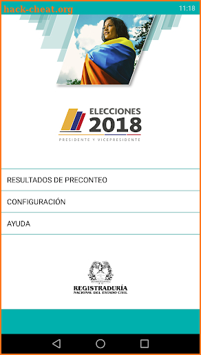 Colombia 18 Elecciones Presidente y Vicepresidente screenshot