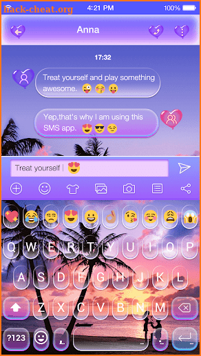 Color Beach Emoji Keyboard screenshot