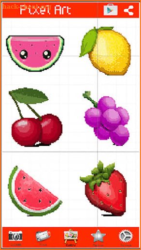 Color By Number: Fruit Pixel Art screenshot