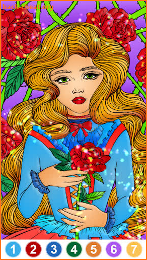 Color By Number - Glow Drawing App screenshot