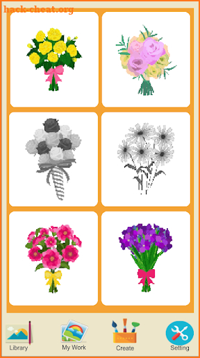 Color by Number – New Flowers Pixel Art screenshot