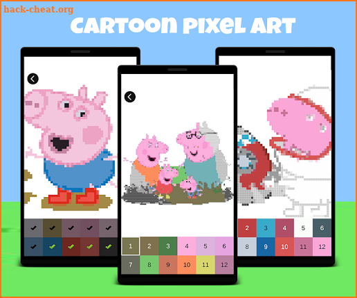 Color by Number Peppa Pixel Art screenshot