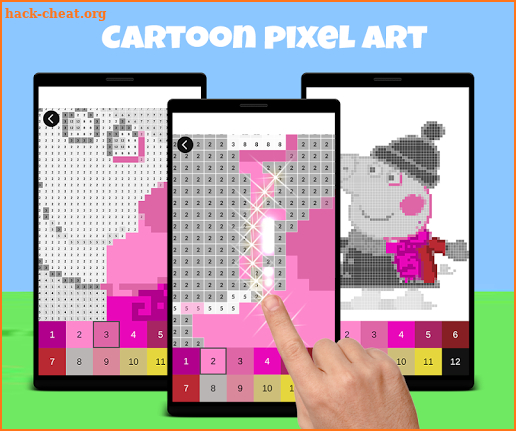 Color by Number Peppa Pixel Art screenshot