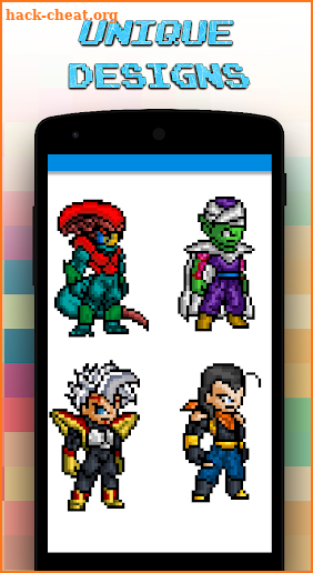 Color By Number Super DBZ Pixel Art screenshot