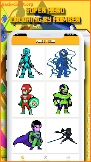 Color By Number Superhero Coloring Book Pixel Art screenshot