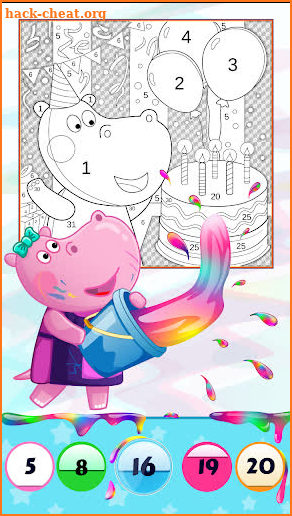 Color by Number with Hippo screenshot