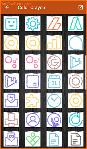 Color Crayon - Icon Pack screenshot