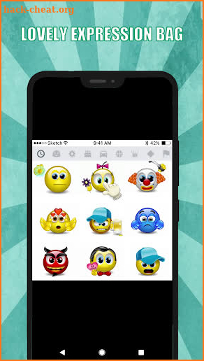 Color Emoji Message screenshot