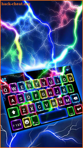 Color Flash Lightning Keyboard Theme screenshot