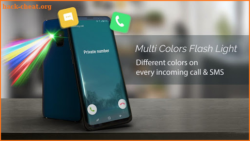 Color Flash on Call & SMS: Color Flash Alert Torch screenshot