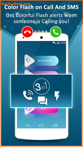 Color flashlight: Led, flash alerts on call & SMS screenshot