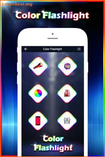 Color Flashlight on Call & SMS : Torch LED Flash screenshot