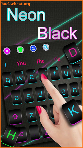 Color Fluorescent Black keyboard screenshot