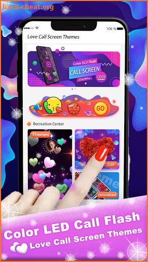Color LED Call Flash - Love Call Screen Themes screenshot