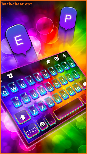 Color Light Flash Keyboard Theme screenshot