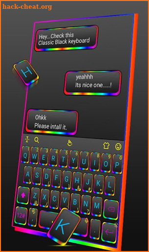 Color Light Keyboard Theme screenshot