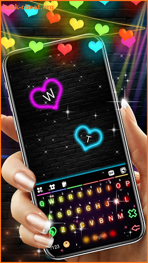 Color Lights Live Keyboard Background screenshot