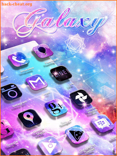 Color Nebula Galaxy Theme screenshot