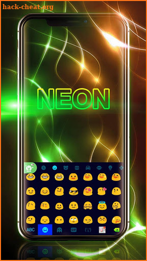 Color Neon Tech Keyboard Theme screenshot