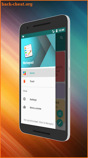 Color notepad - notes - widget screenshot