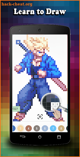 Color Pixel by Number - ► Super Saiyan ◄ screenshot