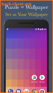Color Puzzle Game + Download Free Nice Wallpaper screenshot
